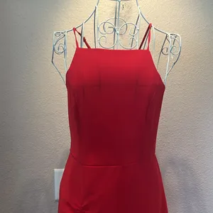 Lulu’s Starlet Red Ruched Maxi Dress Size Medium thumbnail 3