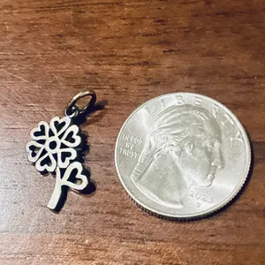 RETIRED James Avery Seven Hearts Flower Charm thumbnail 6