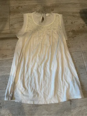 Gap White Sleeveless Lace Tank with Lace Detailing thumbnail 1