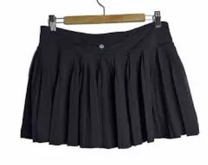 lululemon athletica Black Pleated Skater Skirt 1013 thumbnail 1