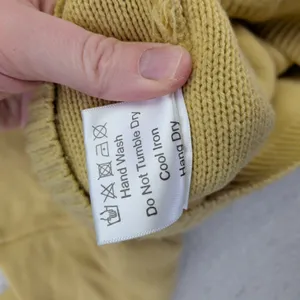 CAARA Mustard Yellow Collared Knit Sweater Cropped Pullover Womens Medium Prep‎ thumbnail 7