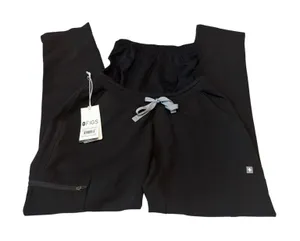 NWT FIGS Black Yola Maternity Slim Scrub Pants Size XXS thumbnail 1