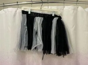 Imagina Women's Black & White Tulle Tutu Skirt OS thumbnail 1