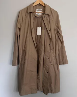A New Day Beige Short Trench Coat thumbnail 1