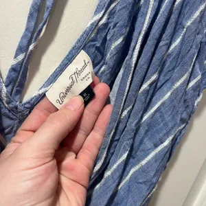 Universal Threads Universal Thread Blue and White Striped Midi Dress thumbnail 3