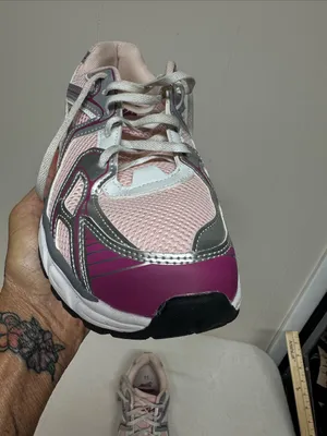 Avia Women's Light Pink and Silver Athletic Running Shoes thumbnail 4