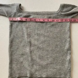 Princess Polly Gray Ribbed Long Sleeve Knit Top Square Neck Fitted Sweater M/L thumbnail 6