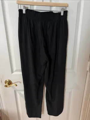 a new day Black Elastic-Waist ankle pant size small thumbnail 3