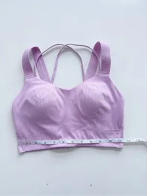 lululemon Like a Cloud Longline Ribbed Bra Size 6 thumbnail 3
