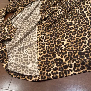 Charter Club Brown Leopard Print Long Sleeve Dress thumbnail 6