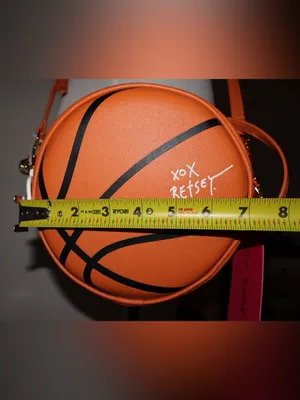NWT Betsey Johnson Game Time Basketball Crossbody Bag Purse Whistle Charm thumbnail 4