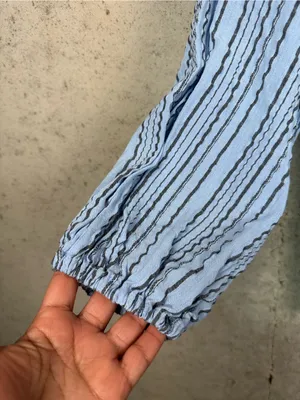 Free People Rhythm of the Night Striped Oversized Tunic Top Beachy Flowy Size XS thumbnail 4