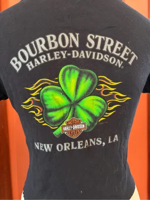 Harley Davidson Lady Luck Rhinestone Scoop Neck Tee thumbnail 5