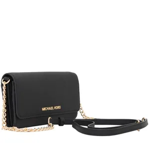 Michael Kors Jet Set Travel Saffiano Leather Smartphone Chain Wallet Crossbody thumbnail 2