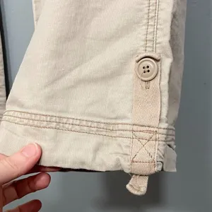 Maurices Women Size 9 10 Tan Khakis Pants Baggy Straight Casual 90s Y2K Utility thumbnail 4