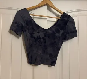 Lululemon Align T-Shirt 2 Diamond Dye Pitch Grey Graphite Grey Short Sleeve Crop thumbnail 1