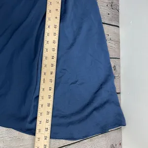 Zara Basics Dark Blue A line skirt size XS thumbnail 11