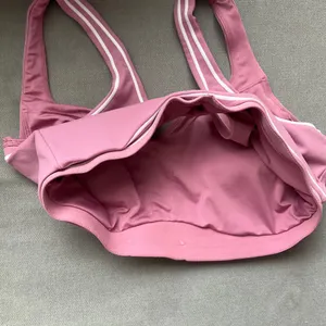 Alo Yoga Airbrush Heart Throb Bra Pink Wild Rose/White M thumbnail 4