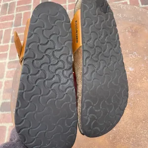 Birkenstock big buckle with tan yellow leather EU 39 US 8/8.5 thumbnail 3