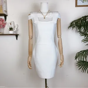 Elliatt Monumental Bandage Mini Dress in Ivory Size Small NWT thumbnail 2