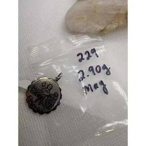 Vintage Sarah Coventry Sunday's Child Silver‎ Tone Scalloped Charm Pendant 229 thumbnail 6