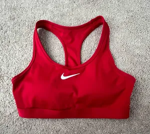 Red Nike sports bra thumbnail 1
