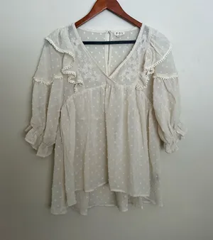 Pol bohemian indie cottage core top (m)  thumbnail 1