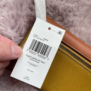 Coach PewterFlax Multi Wyn Soft Crossgrain Leather Wallet thumbnail 3