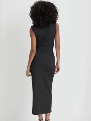 NWT 4th + Reckless Verity Dress - Sleeveless Thigh Split Maxi Dress Black Size M thumbnail 3