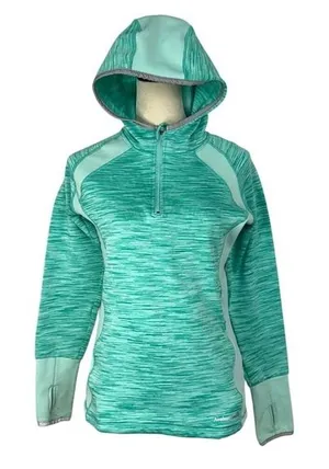 Avalanche Pullover‎ Hoodie Active Base Layer Breathable Green Womens Small thumbnail 1