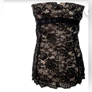 Y2K express Lace Top Mesh Lace Floral Black Lace Festival Grunge Gothic Size 8 thumbnail 2