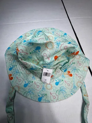 Disney Parks Mickey & Friends Tropical Print Sun Hat | Adult 57cm | NWT thumbnail 2