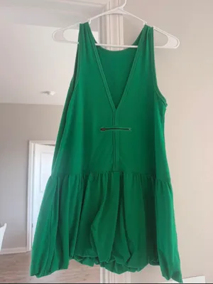 Women’s bubble athletic dress Green Size XS thumbnail 2