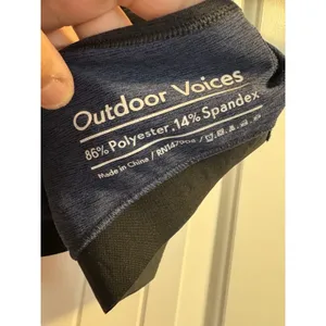 Outdoor Voices Sports Bra Womens Large Black Racerback Activewear Yoga‎ Top thumbnail 4