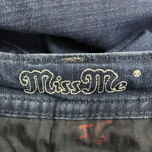Miss Me Y2K Jeans Women's Size 29 Bling Rhinestone Back Flap Bootcut Dark Wash thumbnail 9