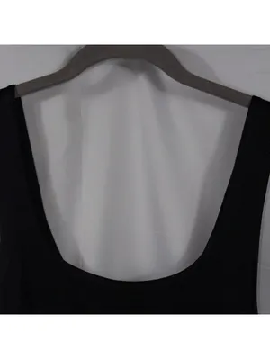 Women’s Black Ruched Bodycon Midi Dress Size Medium thumbnail 5