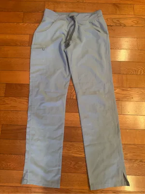 EUC FIGS Yola Cargo Scrub Pants | Slate Blue Women's Small Tall thumbnail 2
