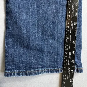 Levis 505 Jeans Womens 14 Blue Straight Leg Stretch Denim Mid Rise Classic thumbnail 12