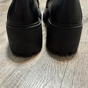 Madden Girl lug sole goth chain loafers Black thumbnail 6