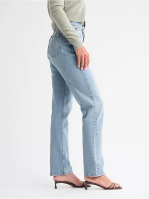 Abercrombie & Fitch Curve Love Ultra High Rise 90s Straight Jean Size 28 (6 Reg) thumbnail 3