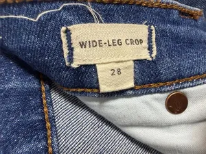 Madewell Wide-Leg High-Waist Crop Jeans in Finney Wash W2550 Sz 28 thumbnail 7