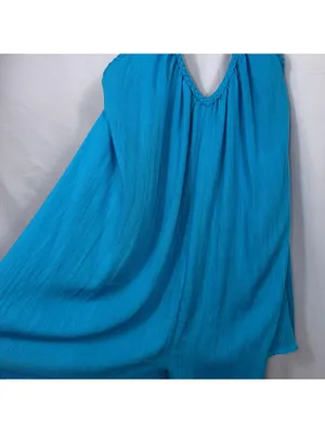 Skylar Rose Turquoise Halter Romper Women’s Large thumbnail 4
