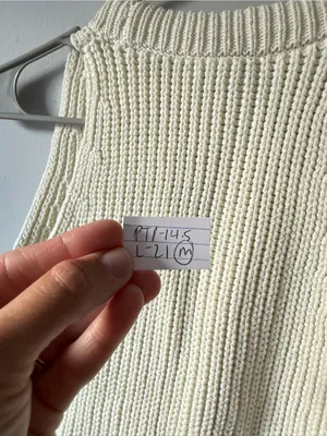 Madewell Knit Button Front Sweater Vest Boho Beige Cream Size S M thumbnail 7