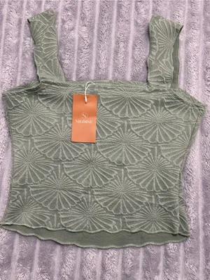 NILOINE Sage Green Textured Tank Top — Size M thumbnail 1
