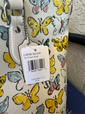 NWT Coach Gallery Tote Bag With Butterfly Print CAR36 thumbnail 8