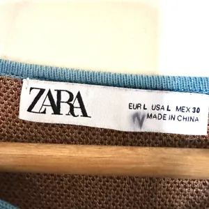 Zara Jacquard Kenia Mini Tunic Dress Womens Blue‎ and Orange Patterned Sz Large thumbnail 5