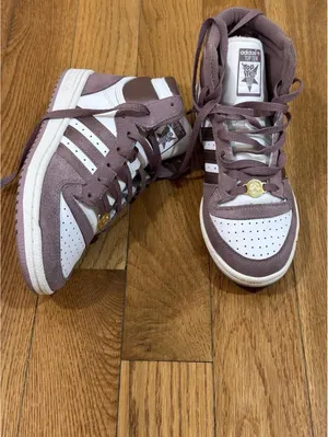 Size US 7 Women’s Adidas Top Ten RB High Casual Sneaker Shoe White Pink. thumbnail 11