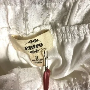 Anthropologie‎ Entro white dress women's small thumbnail 7