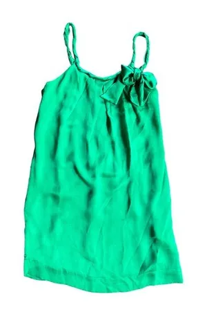 Graham & Spencer Green 100% Silk Dress Size P thumbnail 1