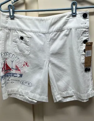Ralph Lauren White Denim Shorts thumbnail 1